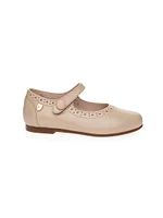 Little Girl's & Leather Ballet Flats