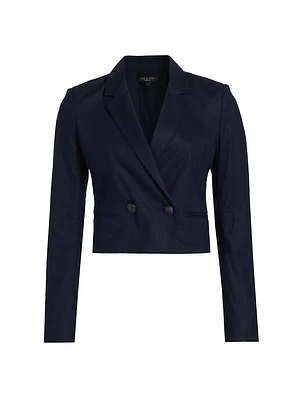 Josie Linen-Blend Blazer