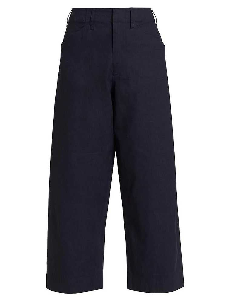 Banks Linen-Blend Pants