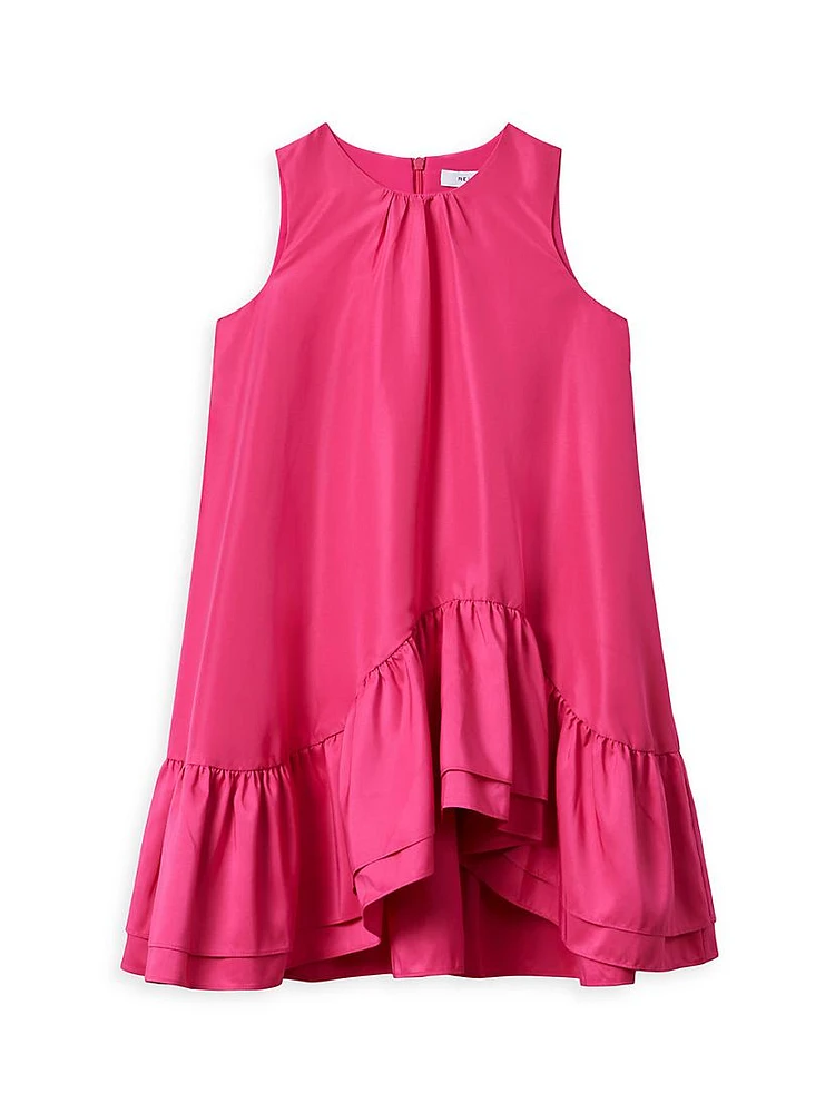 Little Girl's & Cherie Sr. High-Low Sleeveless Dress