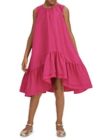 Little Girl's & Cherie Sr. High-Low Sleeveless Dress