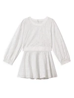 Little Girl's & Nella Jr. Eyelet Crop Top