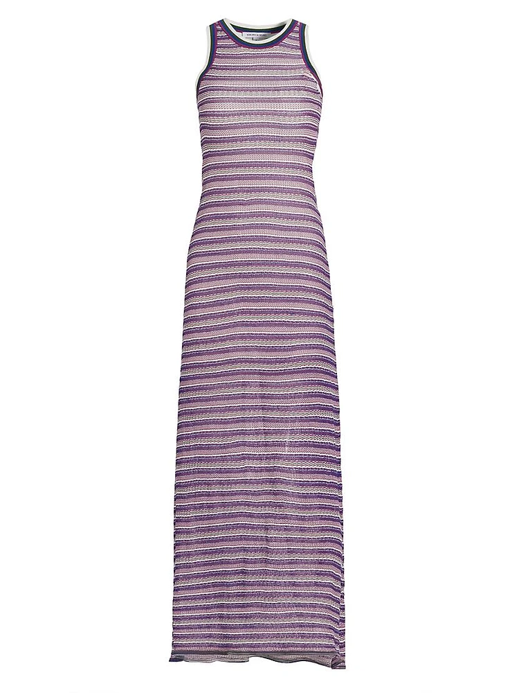 Sivan Striped Knit Maxi Dress