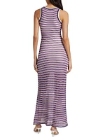 Sivan Striped Knit Maxi Dress