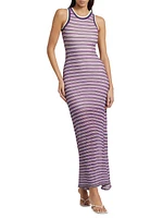 Sivan Striped Knit Maxi Dress