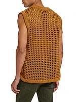 Crocheted Cotton Vest