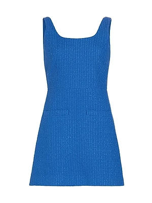 Sabra Cotton-Blend Tweed Sheath Minidress