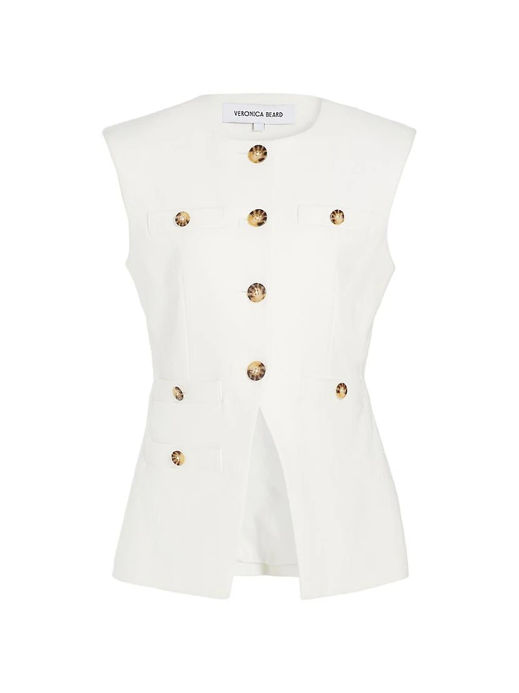 Tamara Tailored Cotton-Blend Vest