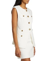 Tamara Tailored Cotton-Blend Vest