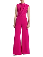 Blythe Wide-Leg Silk Jumpsuit