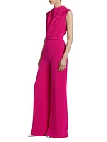 Blythe Wide-Leg Silk Jumpsuit