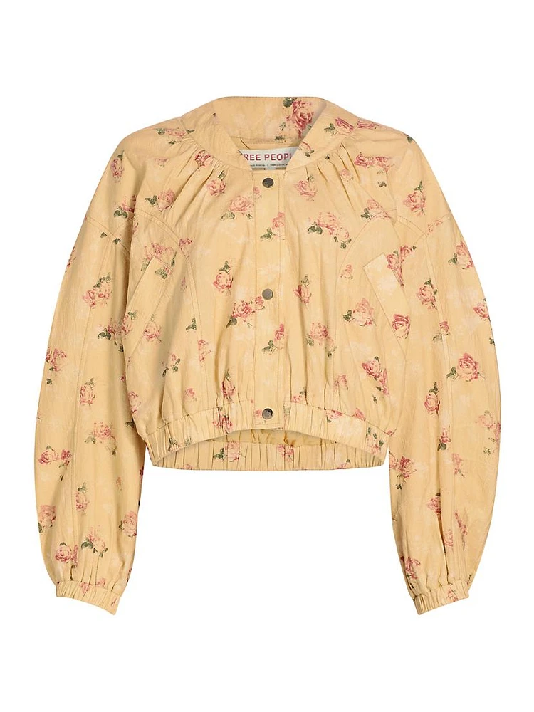 Rory Floral Cotton Bomber Jacket