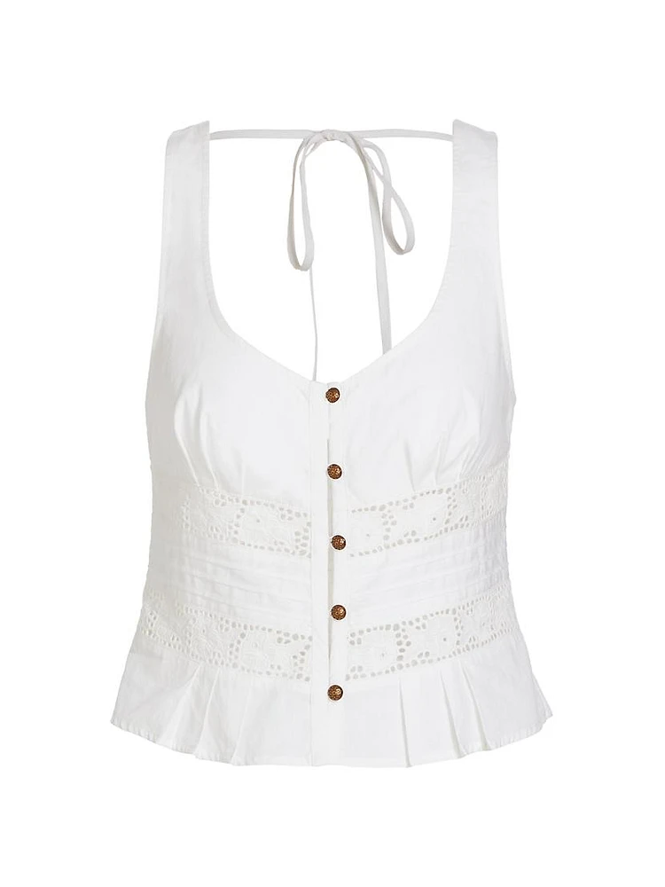 Kianna Eyelet Lace Tank