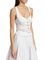 Kianna Eyelet Lace Tank