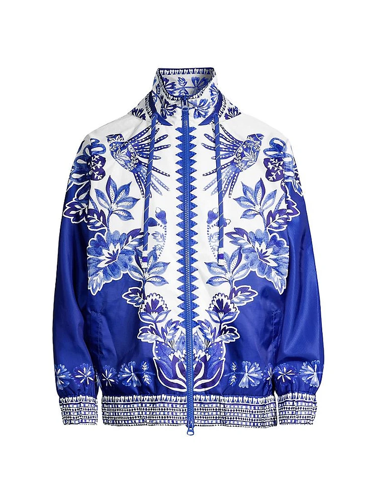 Flora Tapestry Windbreaker Jacket