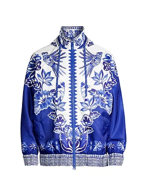 Flora Tapestry Windbreaker Jacket