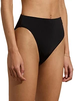 Ruched High-Waist Bikini Bottom