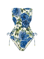 Floral Cut-Out One-Piece Swimsuit