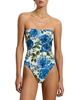 Floral Cut-Out One-Piece Swimsuit