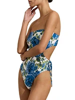 Floral Cut-Out One-Piece Swimsuit