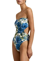 Floral Cut-Out One-Piece Swimsuit