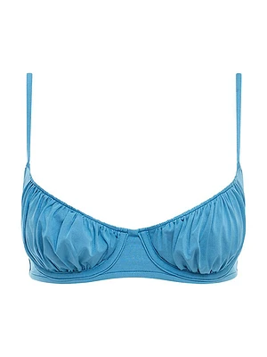 Ruched Balconette Bikini Top