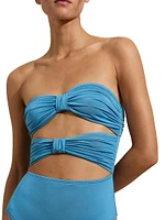 Holiday Ruched One-Piece Swimsuit