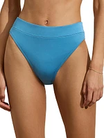 Glossy High-Waist Bikini Bottom