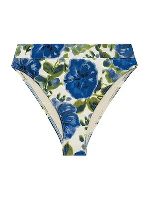 Floral High-Waist Bikini Bottom