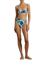 Floral High-Waist Bikini Bottom