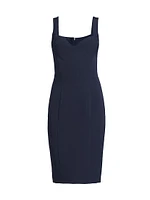 BH Ivonna Bi-Stretch Cady Sheath Dress