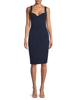 BH Ivonna Bi-Stretch Cady Sheath Dress