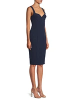 BH Ivonna Bi-Stretch Cady Sheath Dress