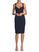 BH Ivonna Bi-Stretch Cady Sheath Dress