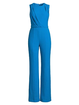 Colette Draped Wide-Leg Jumpsuit