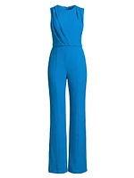 Colette Draped Wide-Leg Jumpsuit