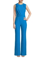 Colette Draped Wide-Leg Jumpsuit