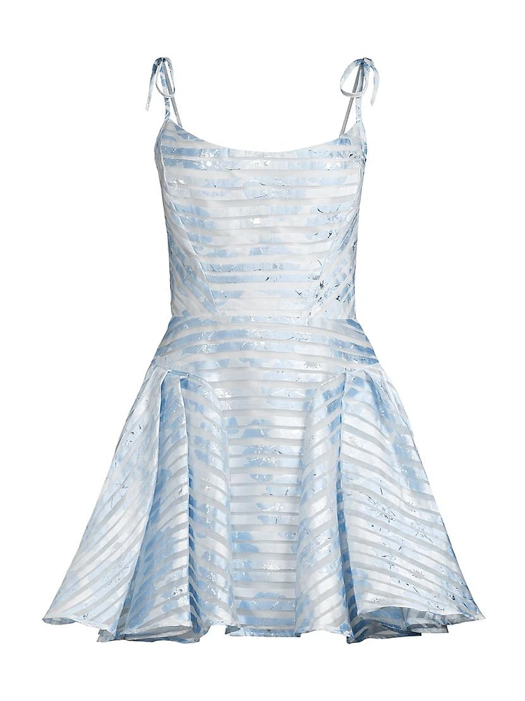 Rosana Jacquard Organza Minidress