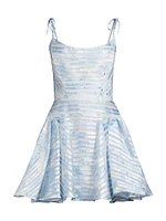 Rosana Jacquard Organza Minidress