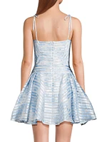 Rosana Jacquard Organza Minidress