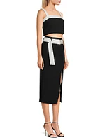 Katriona Belted 2-Piece Skirt Set