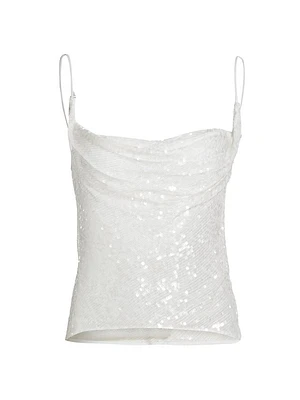 Sequined Tie-Back Tank