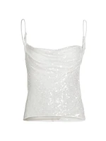 Sequined Tie-Back Tank