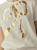 Metallic Bow T-Shirt