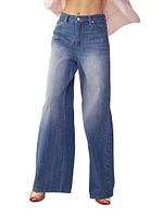 High-Waisted Wide-Leg Jeans