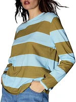 Striped Cotton Crewneck Shirt