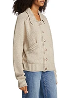 Cashmere Polo Cardigan