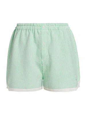 Cashmere & Cotton Striped Shorts