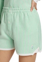 Cashmere & Cotton Striped Shorts