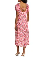 Felicity Floral Squareneck Midi-Dress